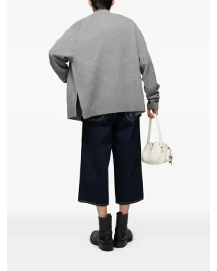 Acne Studios 刺繍ボタン付きカーディガン グレー - サムネイル3
