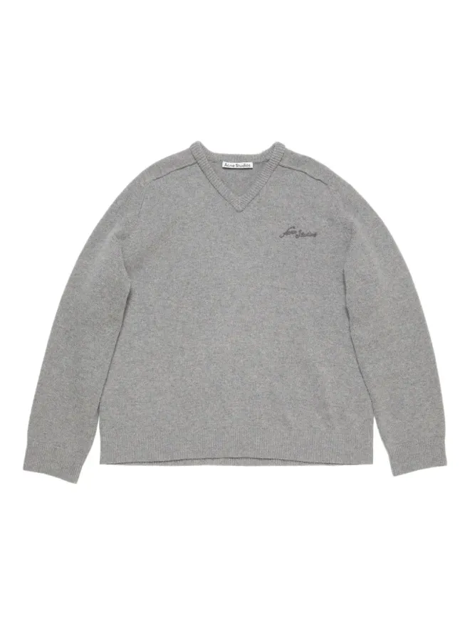 Acne Studios Acne Studios Vネック ロゴセーターの商品画像