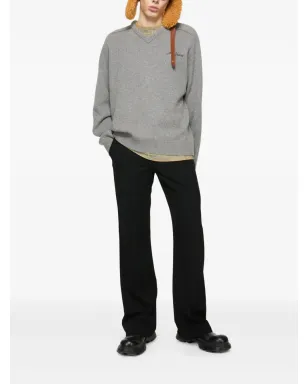 Acne Studios Vネック ロゴセーター - サムネイル2