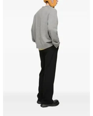 Acne Studios Vネック ロゴセーター - サムネイル3