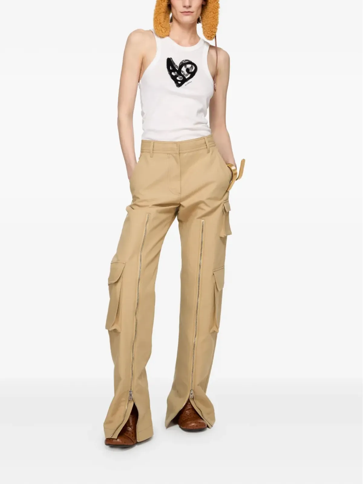 Acne Studios ジップディテールカーゴパンツ - 画像2