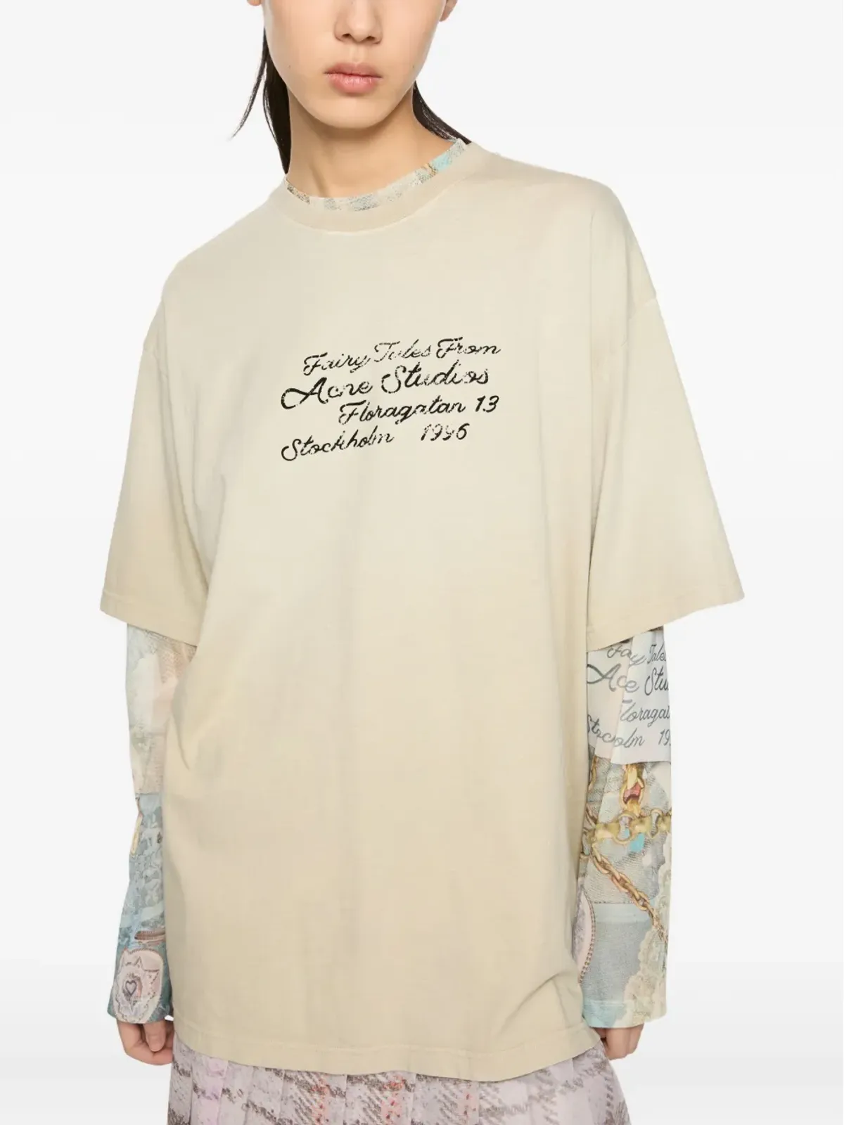 Acne Studios グラフィックプリントTシャツ - 画像4