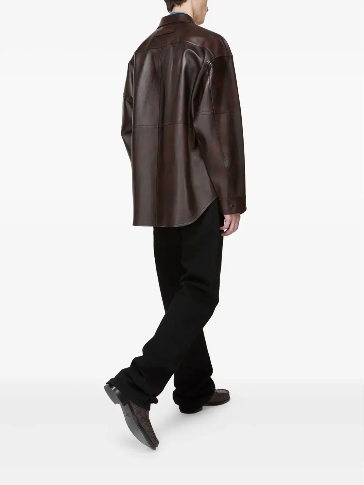 Acne Studios レザーシャツジャケット - 画像3