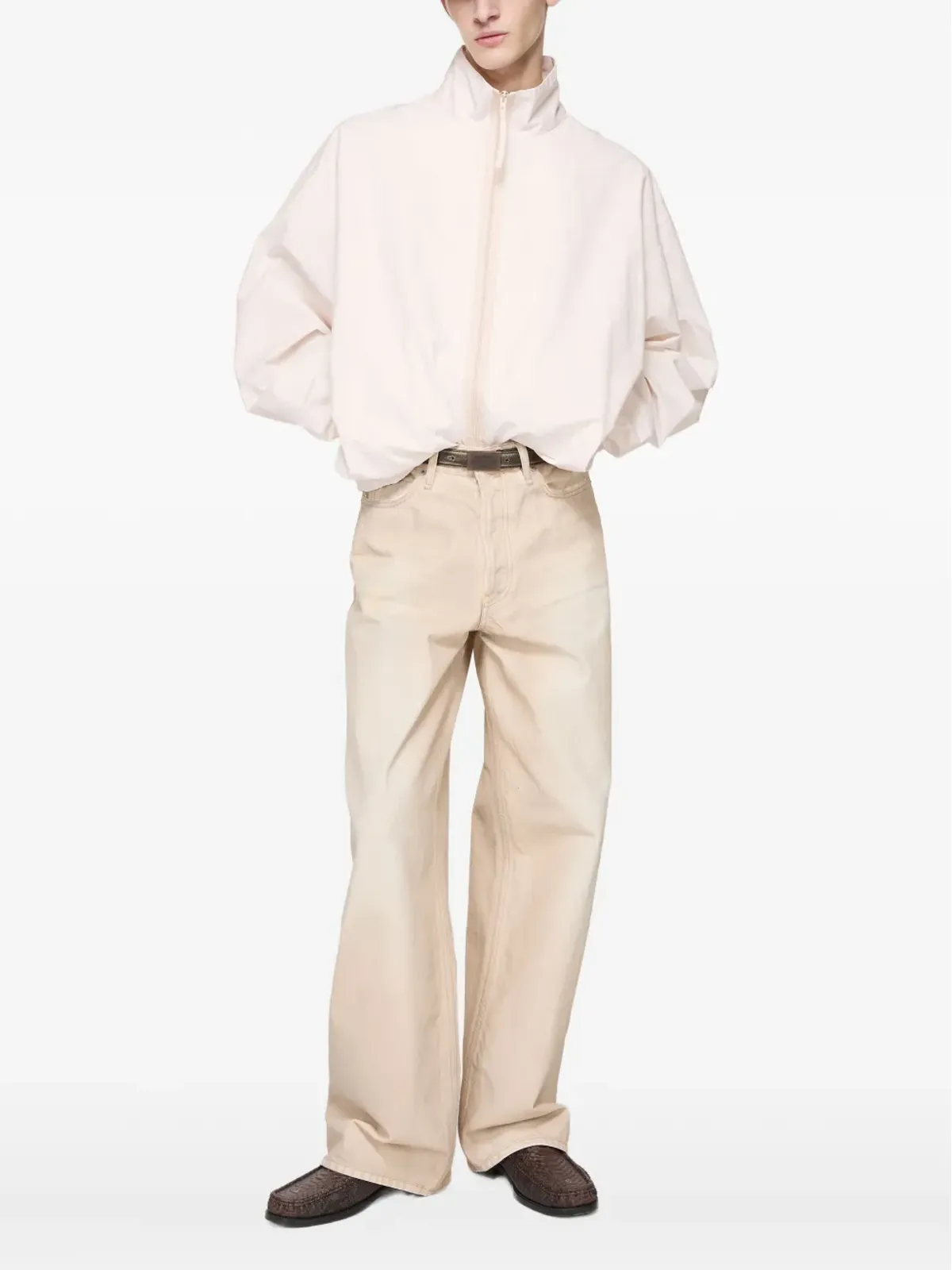 Acne Studios パフスリーブ ZIPアップジャケット - Neutrals - 画像1