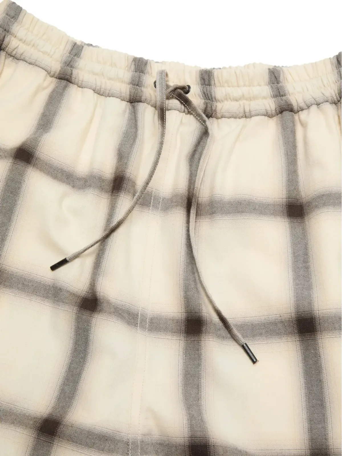 Acne Studios チェック柄ドローストリングウエストショーツ - 画像5