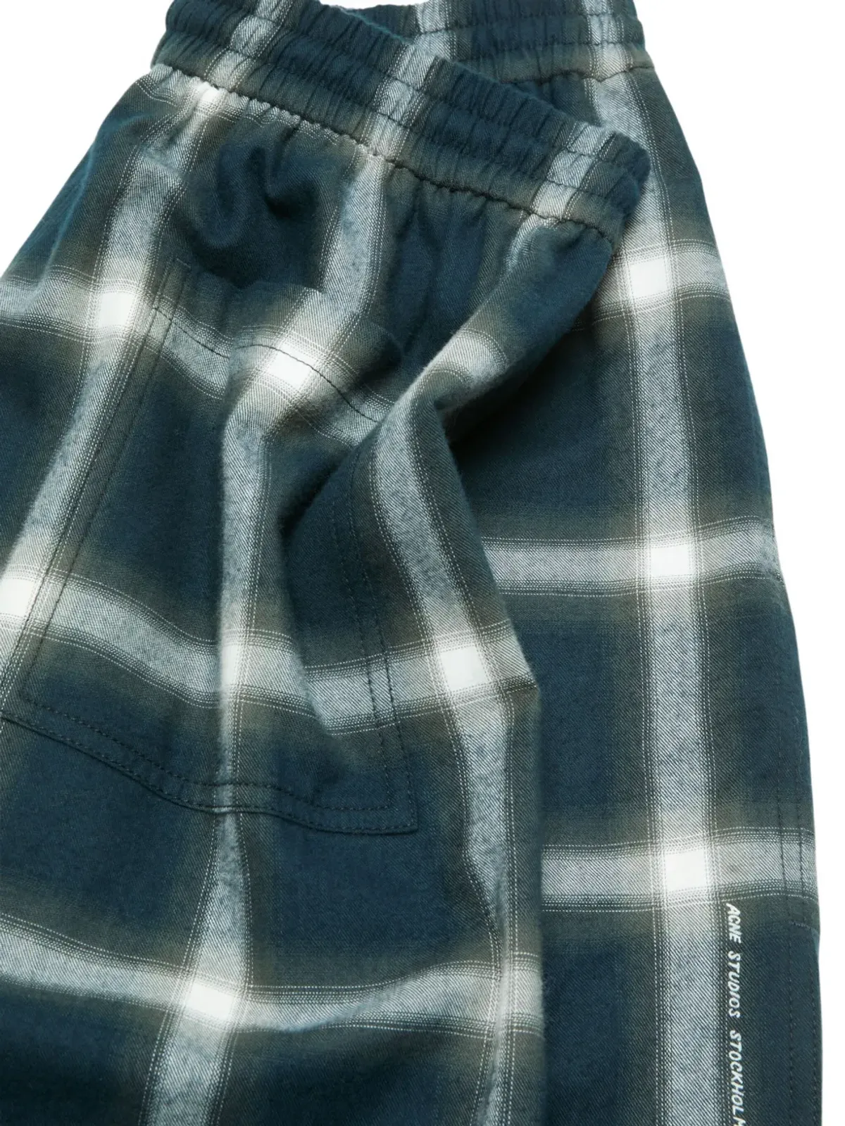 Acne Studios チェック柄エラスティックウェストショーツ - 画像5