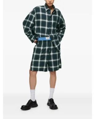 Acne Studios チェック柄エラスティックウェストショーツ - サムネイル2