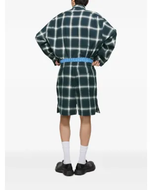 Acne Studios チェック柄エラスティックウェストショーツ - サムネイル3