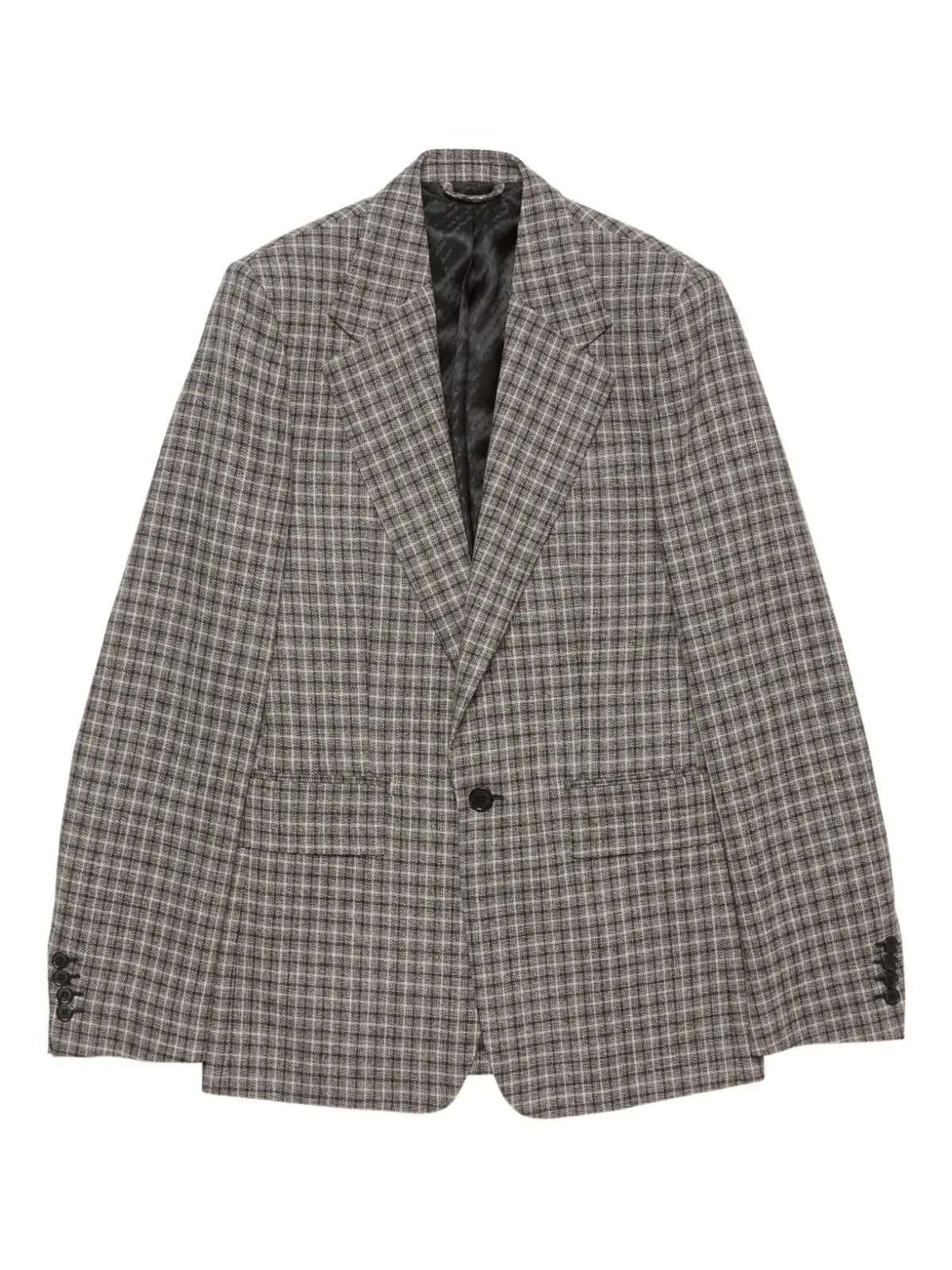 Acne Studios チェック柄ウールブレザー - 画像1