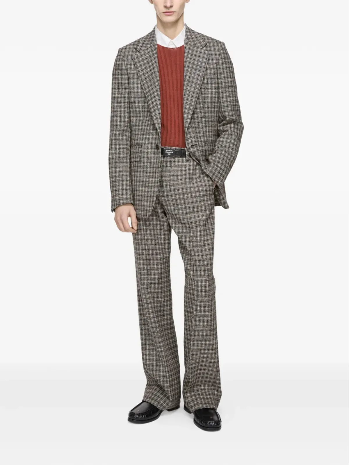 Acne Studios チェック柄ウールブレザー - 画像2