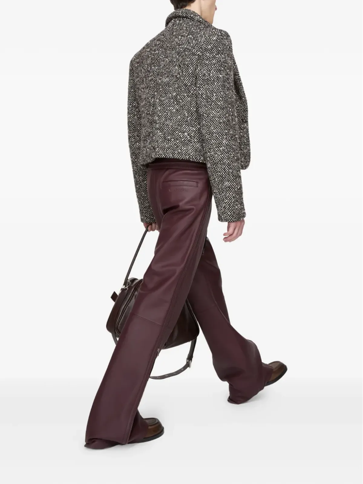 Acne Studios ドローストリングレザーパンツ - 画像3