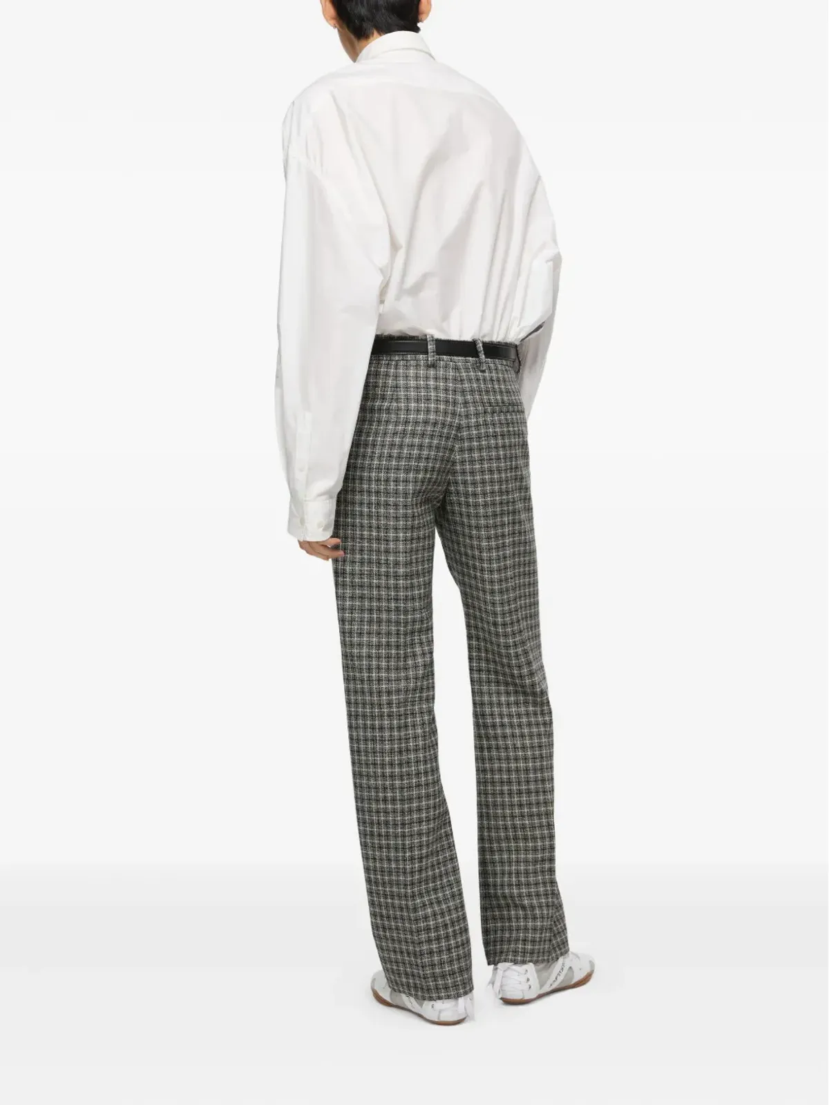 Acne Studios チェック柄ウールパンツ - 画像3