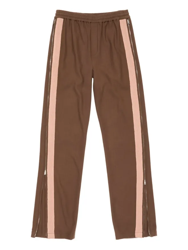 Acne Studios Acne Studios ジップアップ トラックパンツ - ブラウンの商品画像