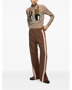 Acne Studios ジップアップ トラックパンツ - ブラウン - サムネイル2