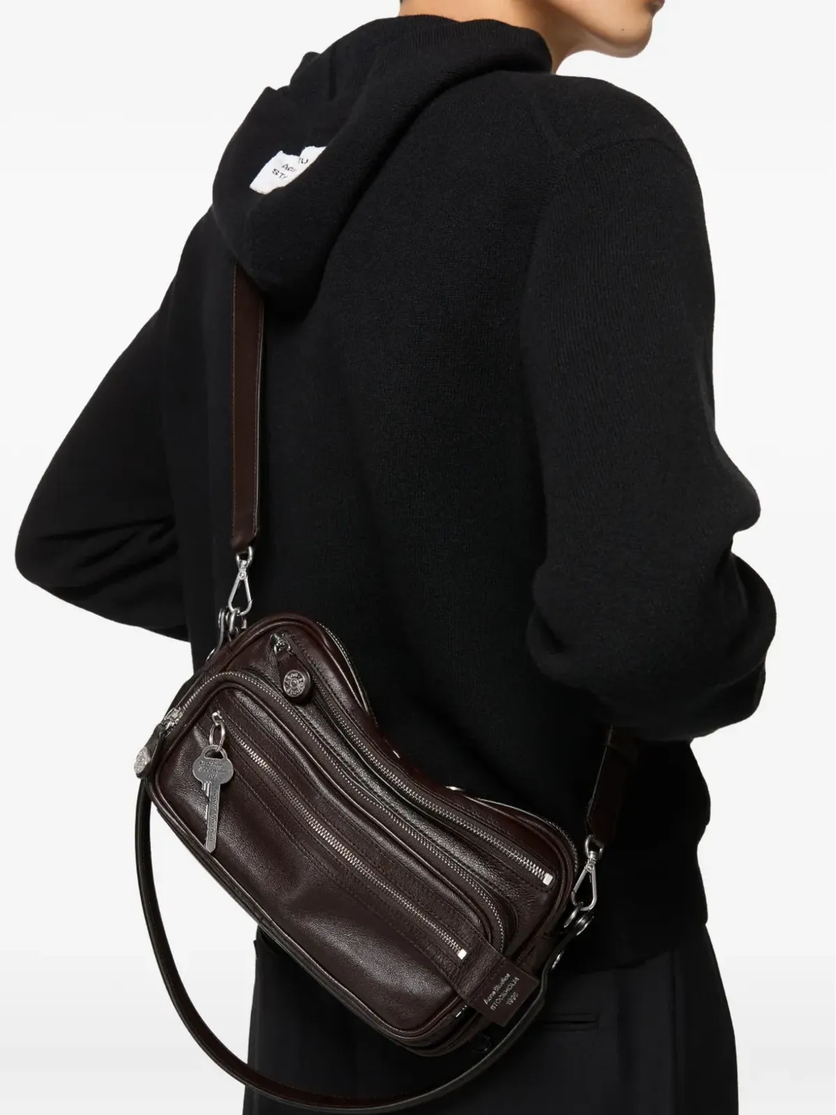 Acne Studios Camero Party キーチャーム レザー ショルダーバッグ - 画像2