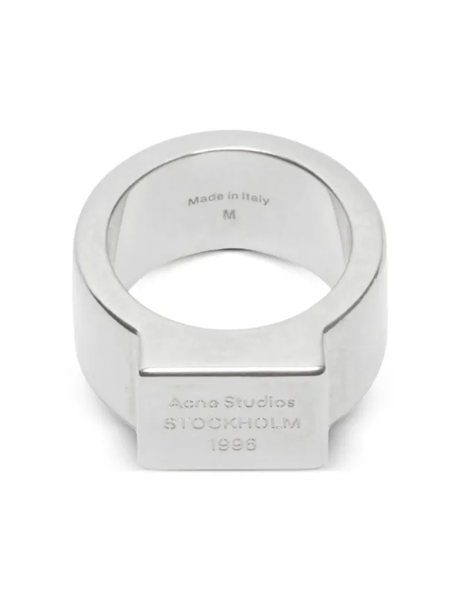 Acne Studios Acne Studios 長方形ロゴ入りサインリングの商品画像