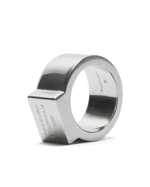 Acne Studios 長方形ロゴ入りサインリング - サムネイル2