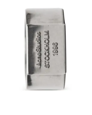 Acne Studios 長方形ロゴ入りサインリング - サムネイル3