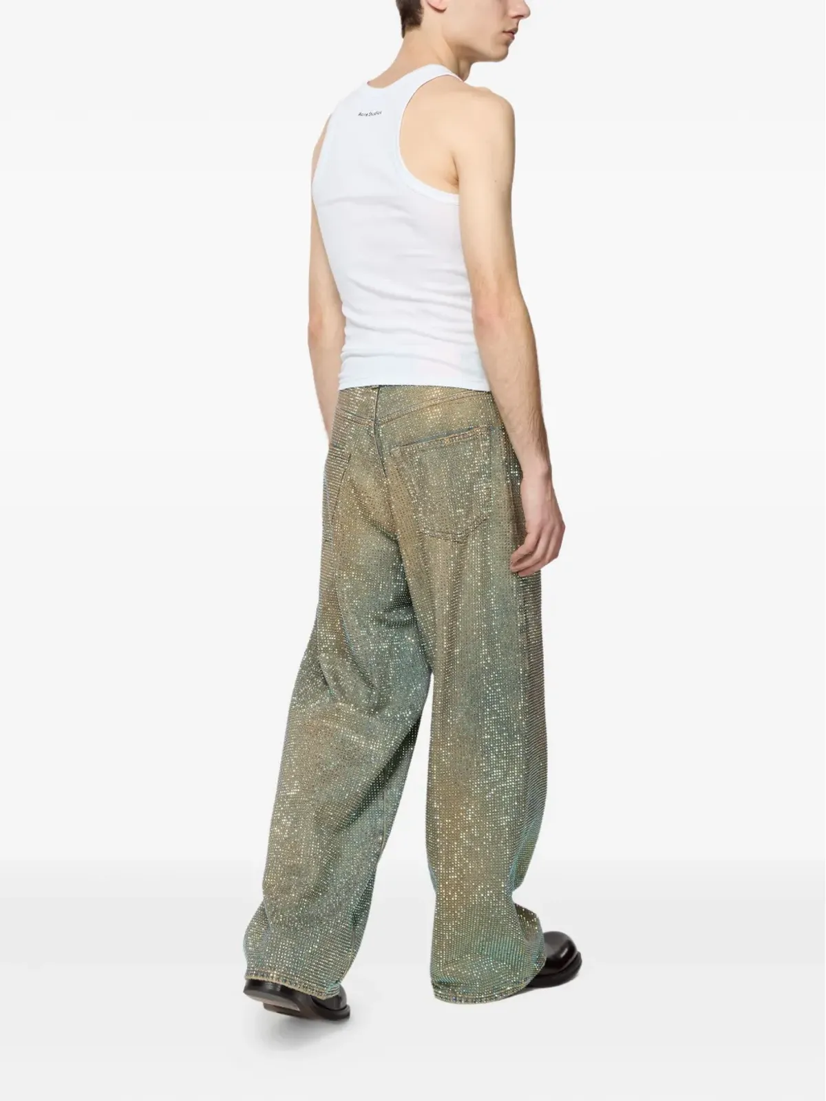 Acne Studios ハートプリントタンクトップ - 画像3
