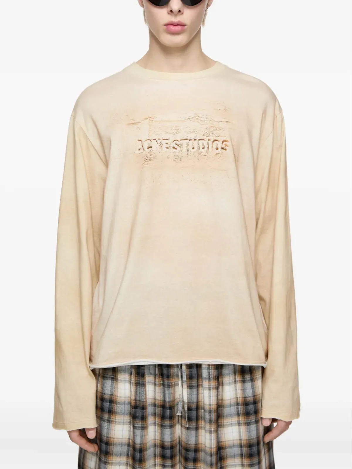Acne Studios ロングスリーブ ロゴ Tシャツ - 画像3