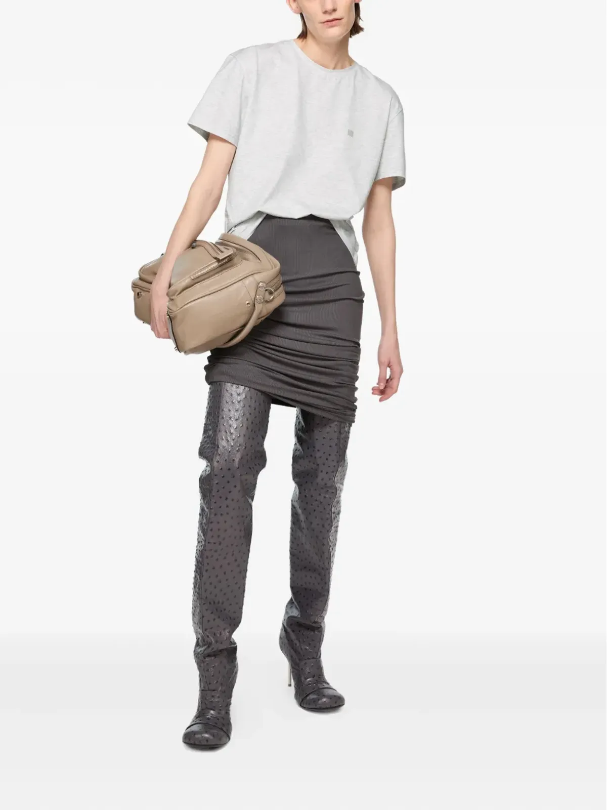 Acne Studios ロゴプレート半袖Tシャツ - 画像2