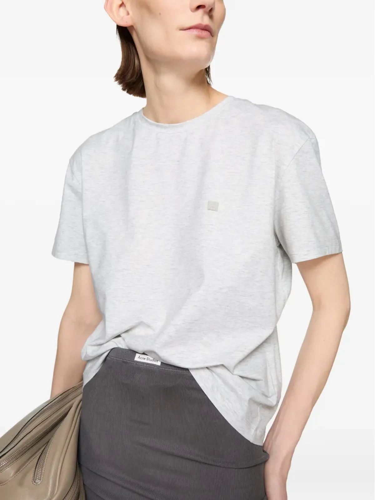 Acne Studios ロゴプレート半袖Tシャツ - 画像4