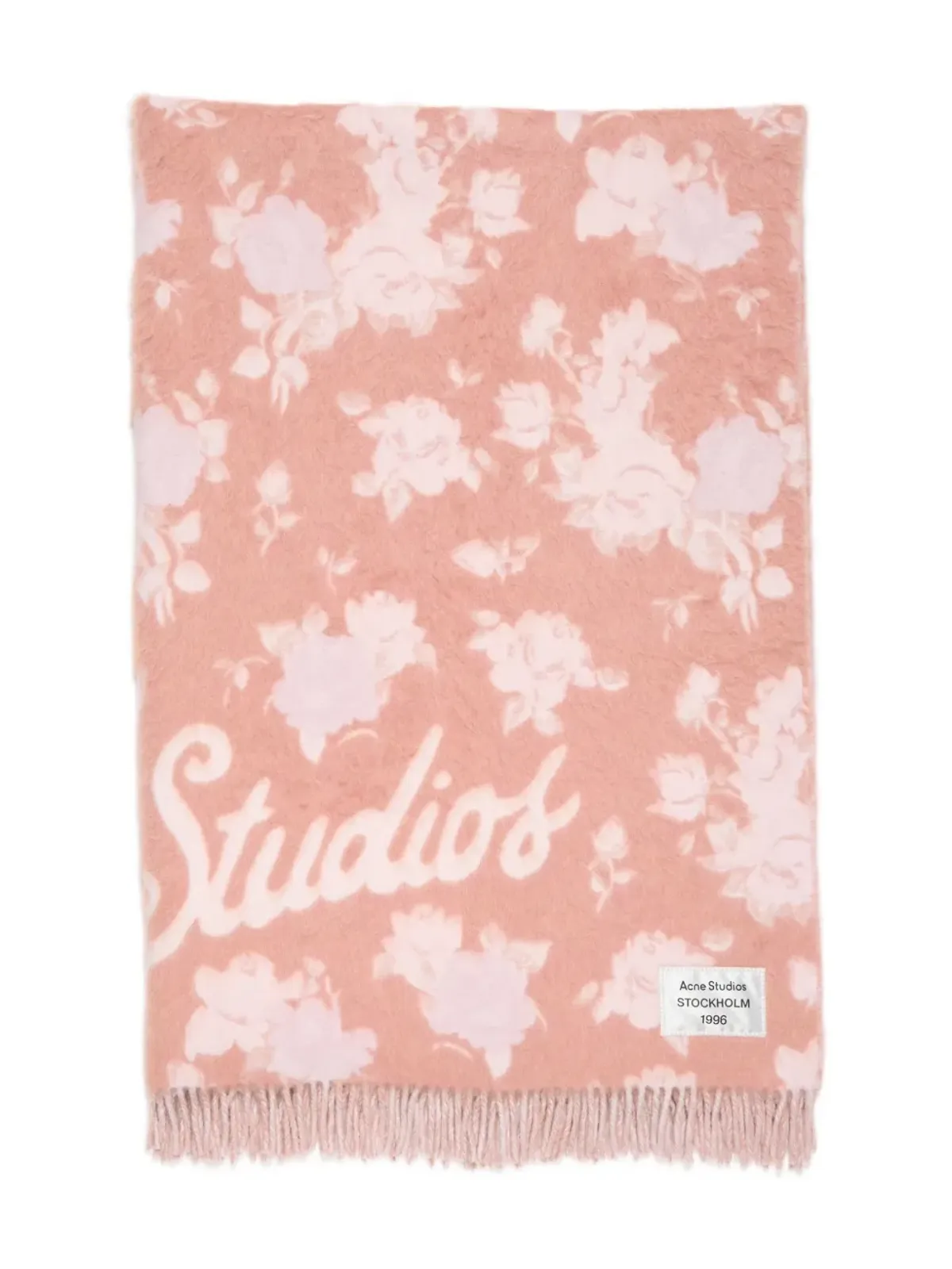 Acne Studios ロゴディテールスカーフ - 画像1