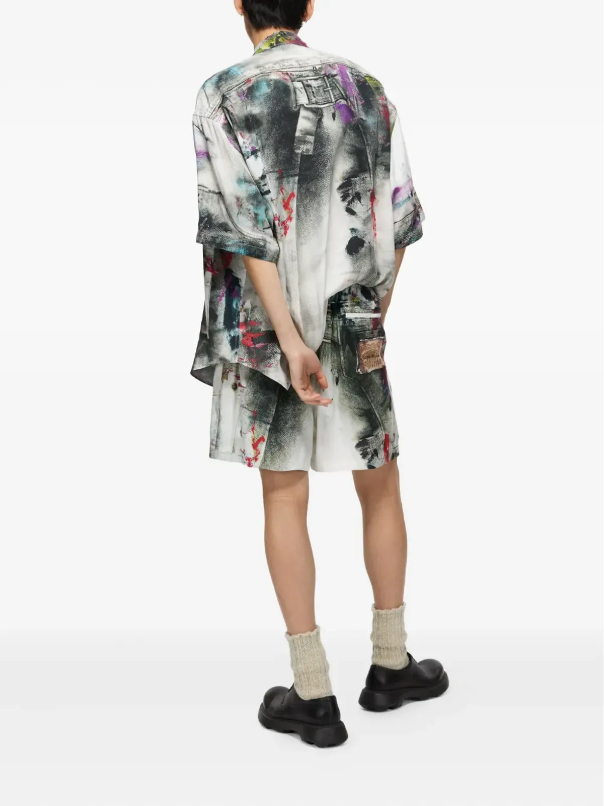 Acne Studios ペイントスプラターショーツ - 画像3