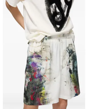 Acne Studios ペイントスプラターショーツ - サムネイル4