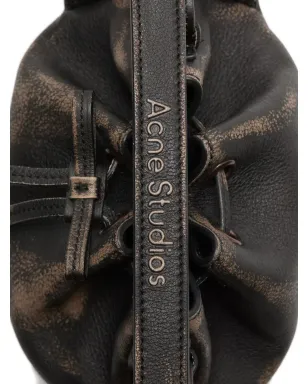 Acne Studios レザー ドローストリング ミニバッグ - サムネイル4