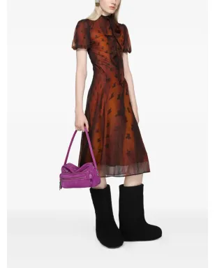 Acne Studios パフスリーブプリントドレス - サムネイル2