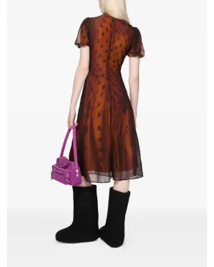 Acne Studios パフスリーブプリントドレス - サムネイル3