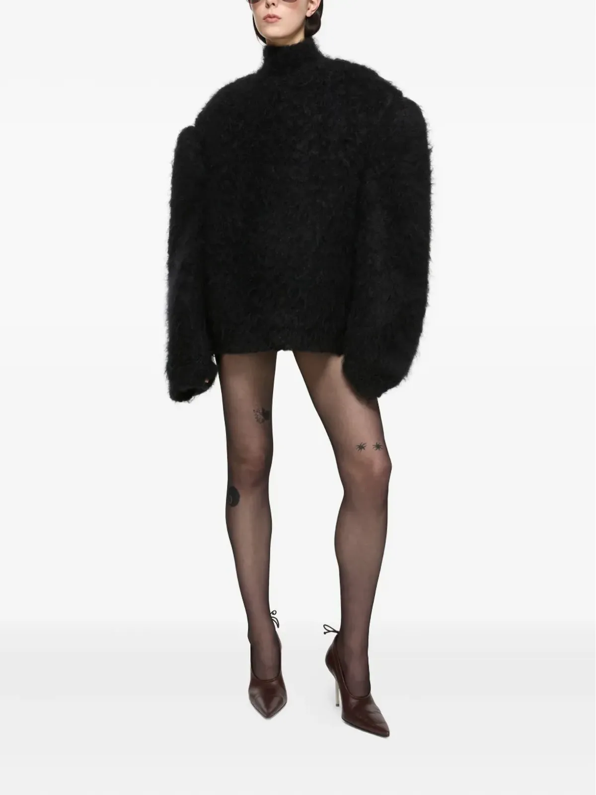 Acne Studios ポインテッドトゥ レザーパンプス - 画像4