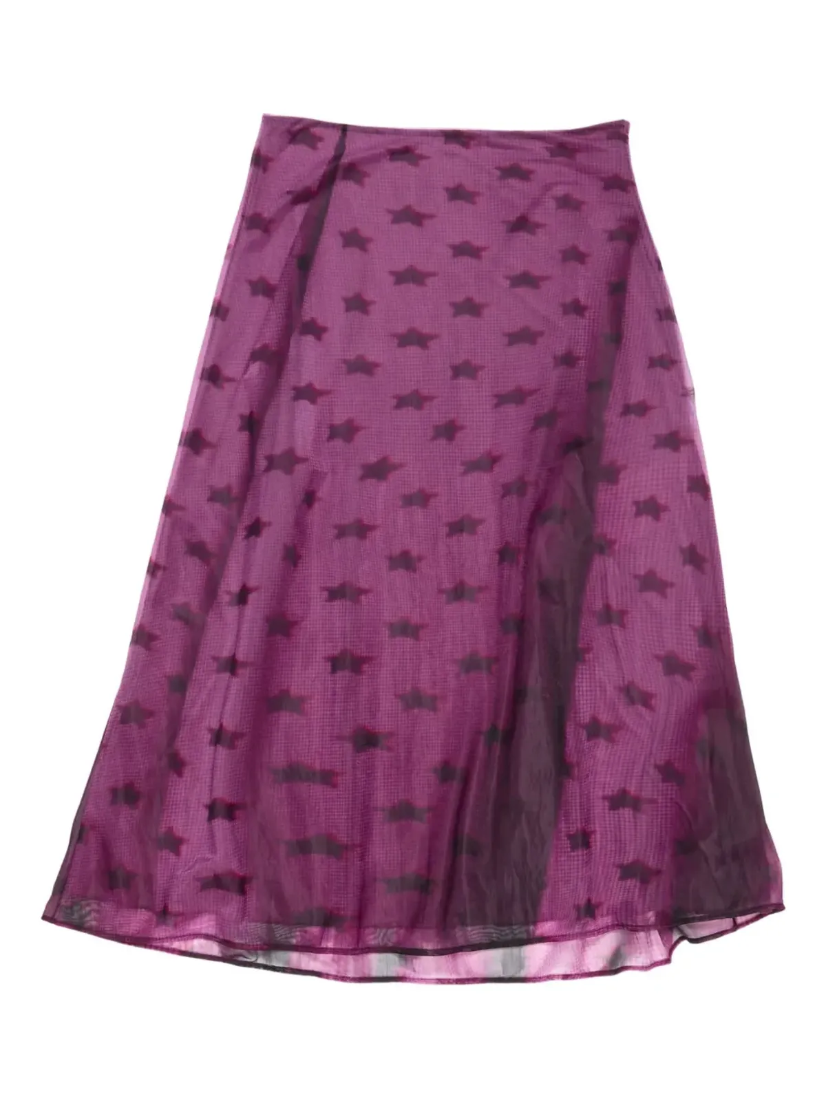 Acne Studios 星柄ジャージースカート - Purple - 画像1