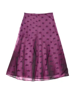 Acne Studios 星柄ジャージースカート - Purple - サムネイル4