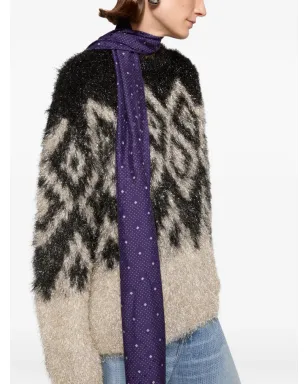 Acne Studios 幾何学模様セーター - Black - サムネイル5