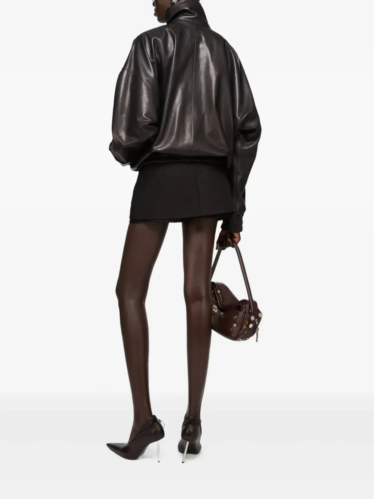 Acne Studios ジップアップレザージャケット - 画像4