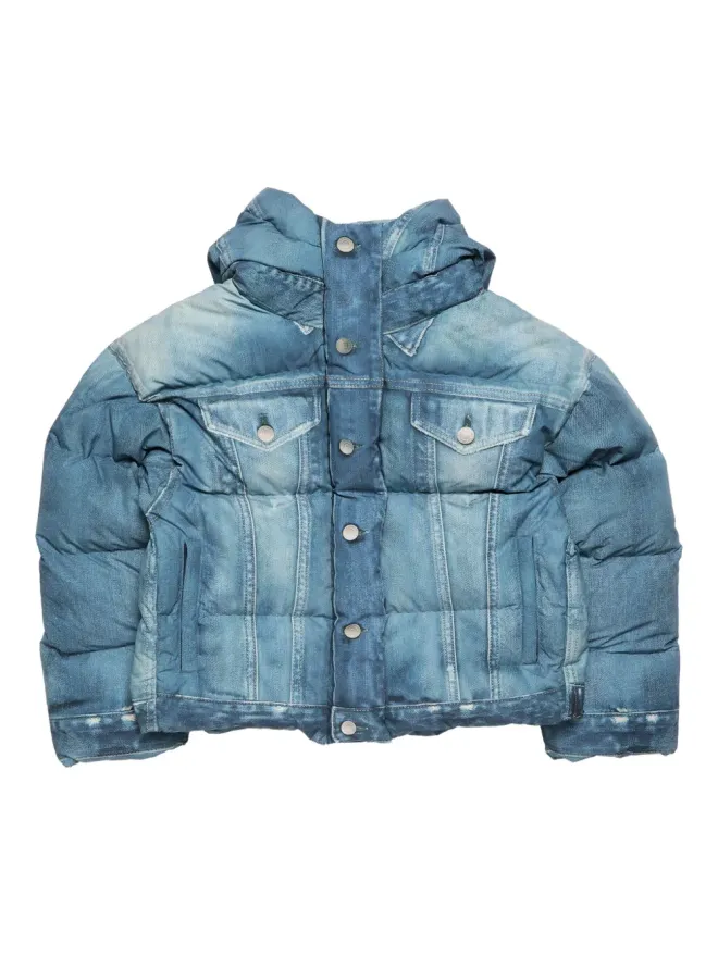 Acne Studios Acne Studios デニムダウンジャケット フード付きの商品画像