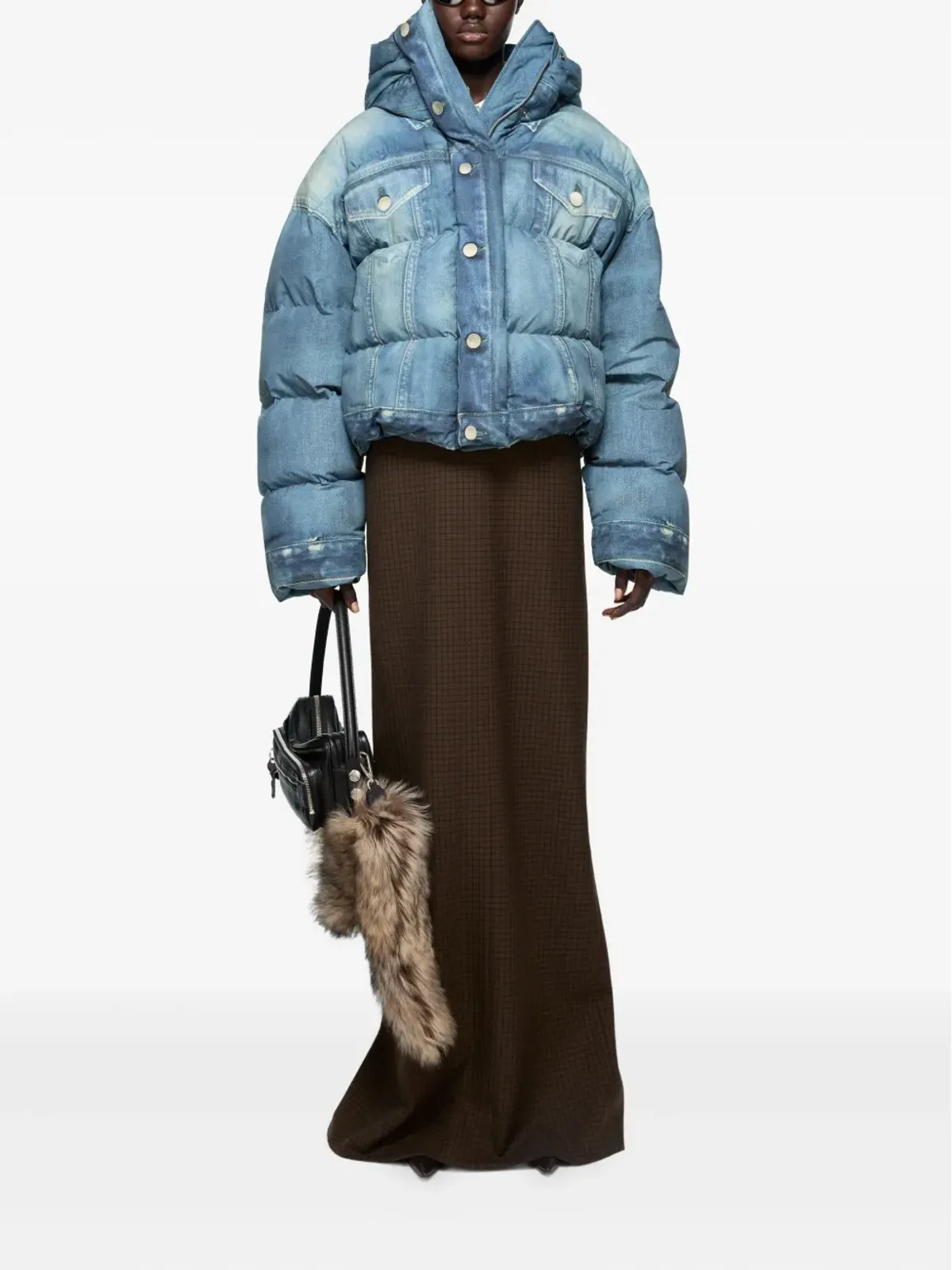 Acne Studios デニムダウンジャケット フード付き - 画像2