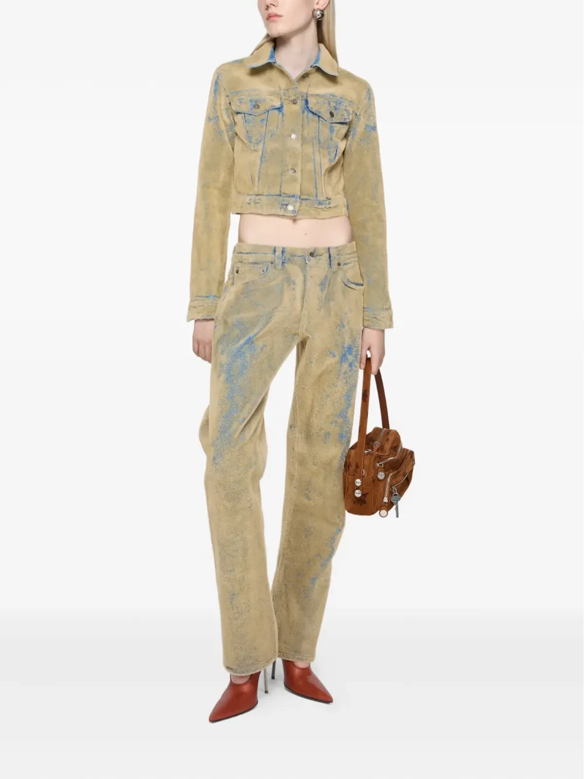 Acne Studios テクスチャードデニムジャケット - 画像2