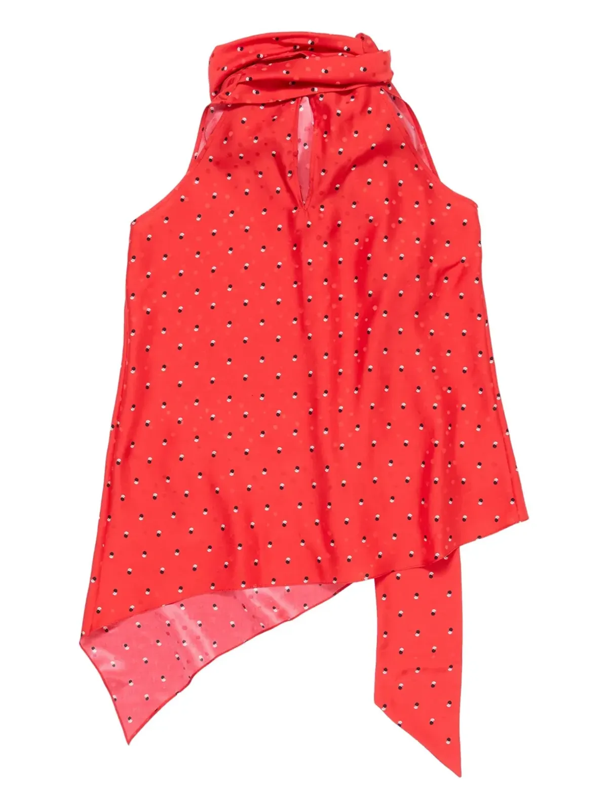 Acne Studios リボンディテール アシンメトリックトップ - 画像5