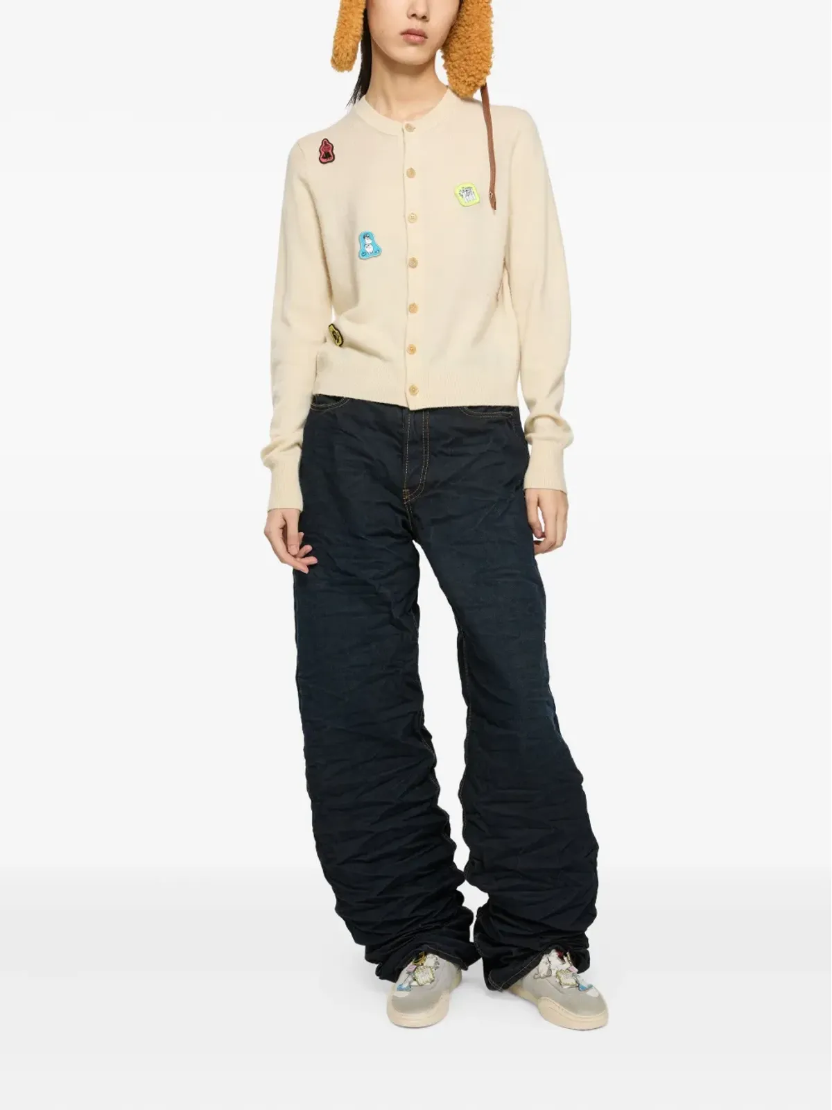 Acne Studios チャームディテール ロー・トップスニーカー - 画像4