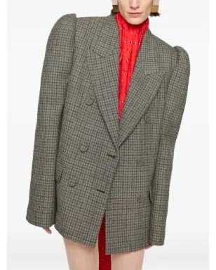 Acne Studios ヘリンボーン柄 ダブルブレストブレザー - サムネイル4