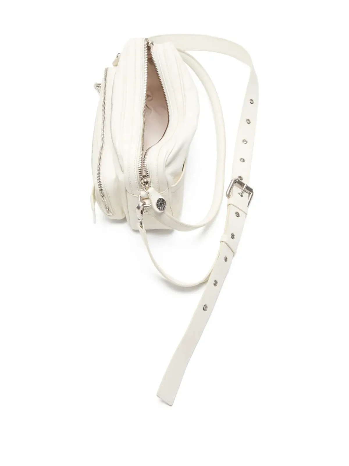 Acne Studios トリプルジップレザーショルダーバッグ - 画像3
