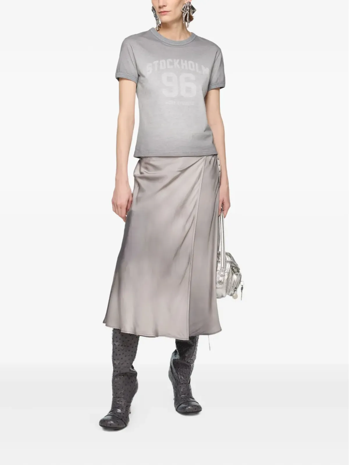 Acne Studios スプレー加工コットンTシャツ - 画像2