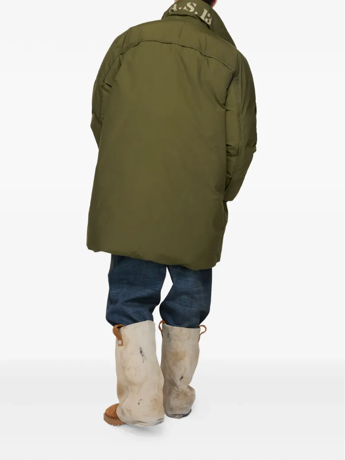 Acne Studios 1996 ロゴプリント パディッドコート - 画像3