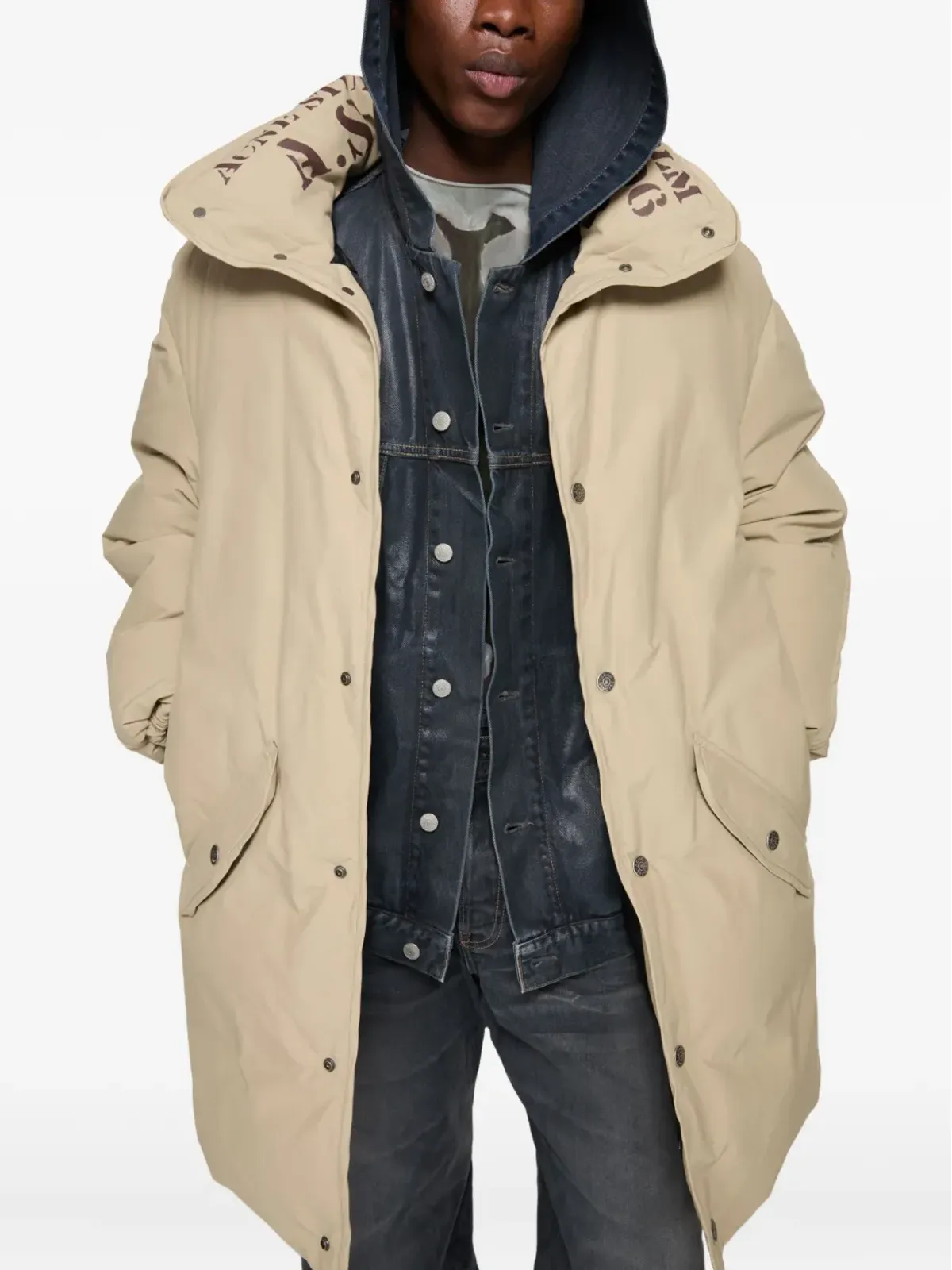 Acne Studios ボタン付きダウンパーカ - 画像4