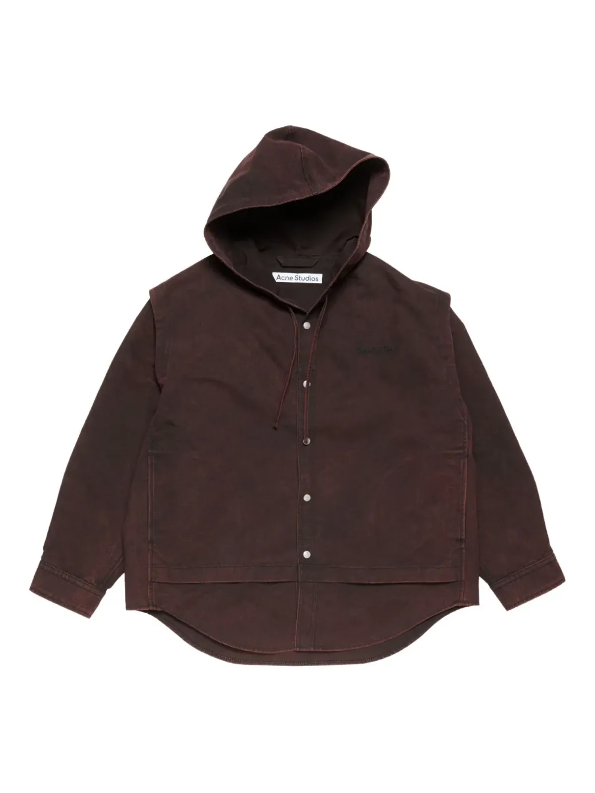 Acne Studios フード付きオーガニックコットンジャケット - 画像1