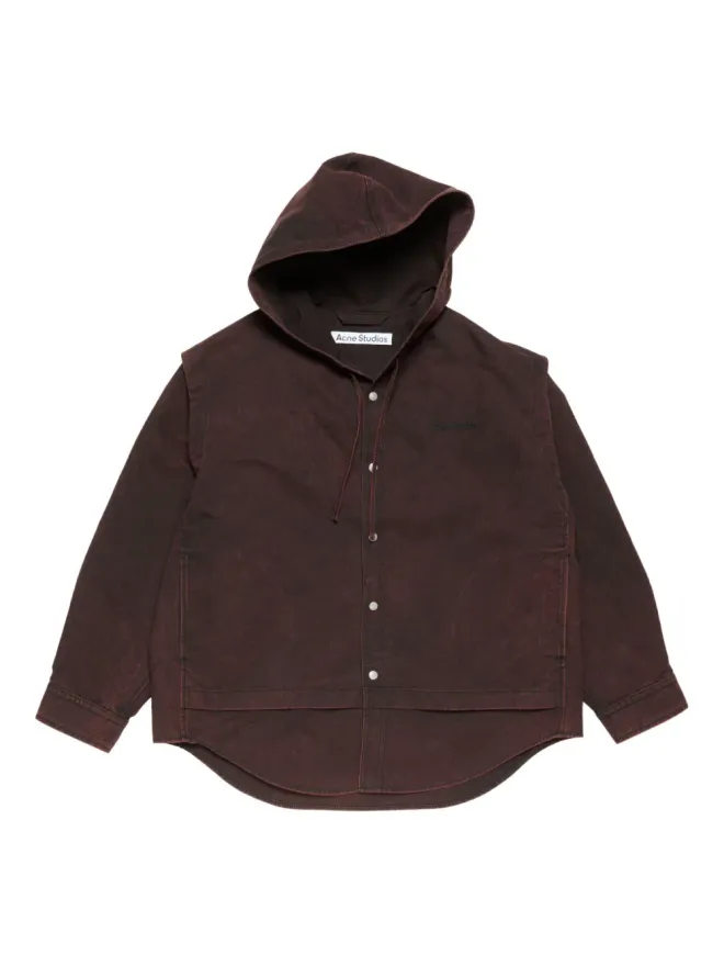 Acne Studios Acne Studios フード付きオーガニックコットンジャケットの商品画像