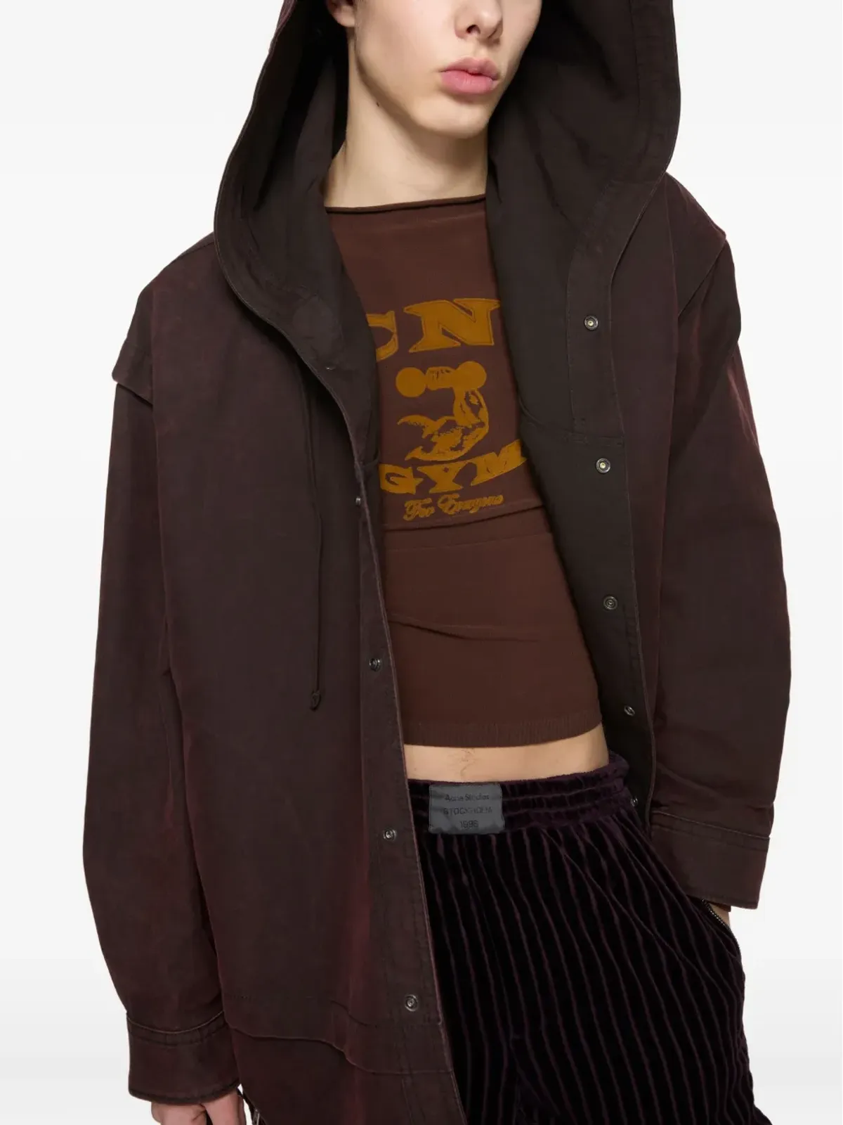 Acne Studios フード付きオーガニックコットンジャケット - 画像4